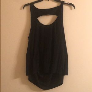 Lululemon Open Back Black Tank Top